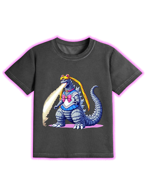 Sailor Godzilla Washed Slim Tshirt-ClassyOutlaw Sale