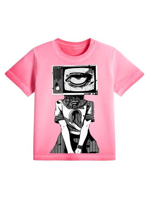 Eye On Screen Washed Slim Tshirt