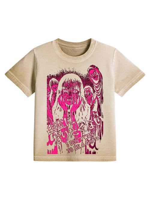 I Don't Want To Be A Ghost Washed Slim Tshirt