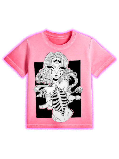 Third Eye Revelation Washed Slim Tshirt-ClassyOutlaw Sale