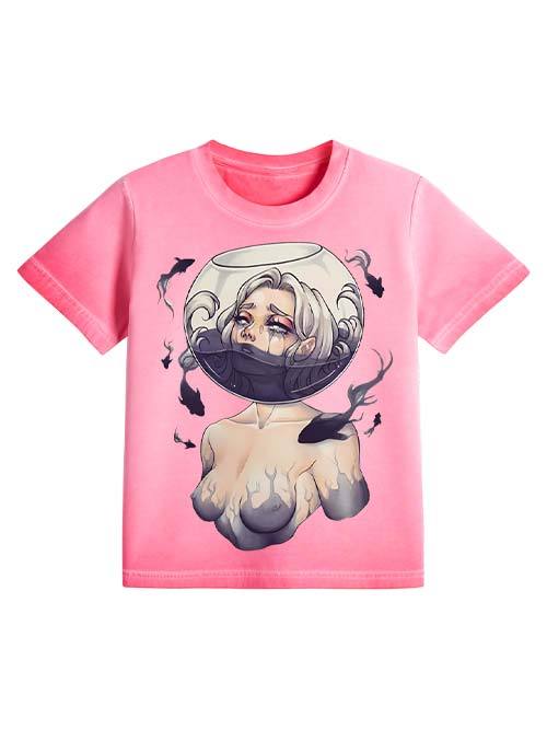 Drowning In Silence Washed Slim Tshirt