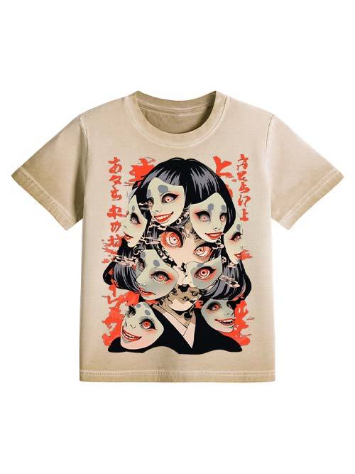 Faces Of Chaos Washed Slim Tshirt