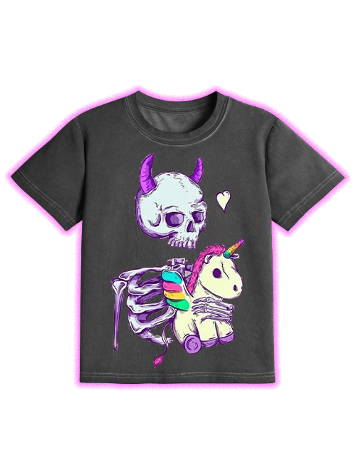 Dark Whimsy Washed Slim Tshirt-ClassyOutlaw Sale