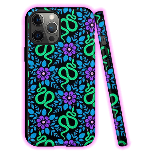 Serpents And Blooms Phone Case