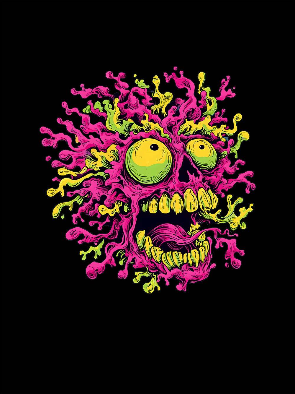 Neon Meltdow Washed Tshirt