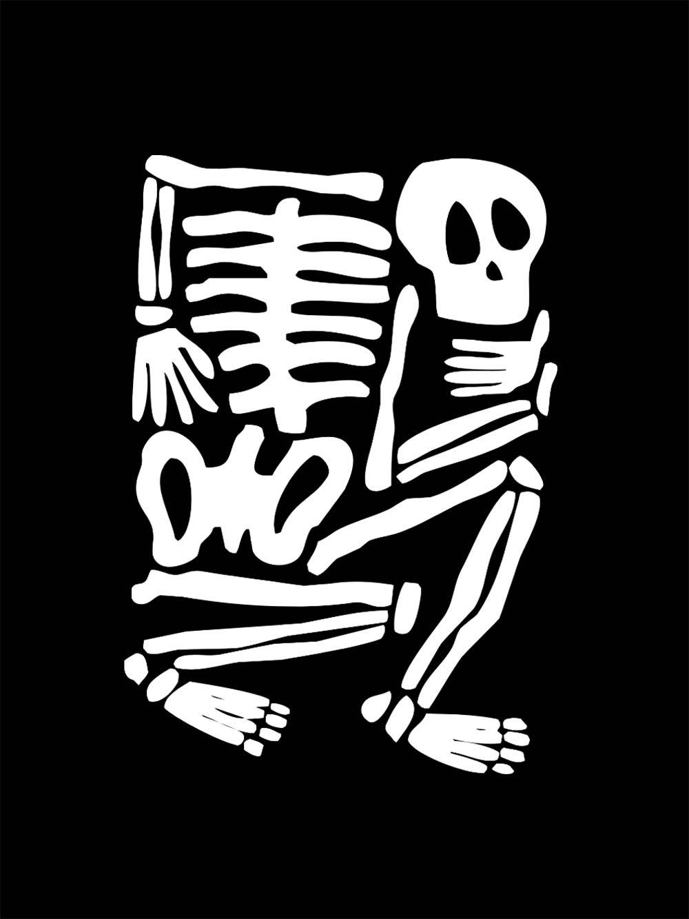 Skeleton Puzzle Washed Tshirt