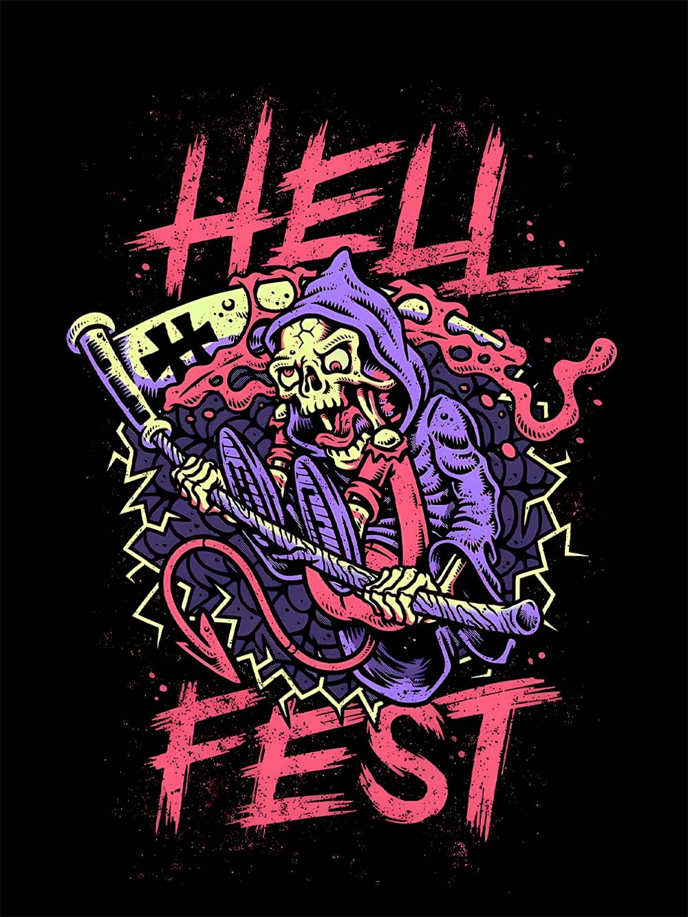 Hell Fest Washed Tshirt