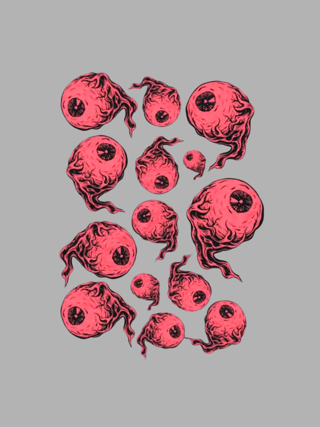 Floating Eyes Washed Tshirt