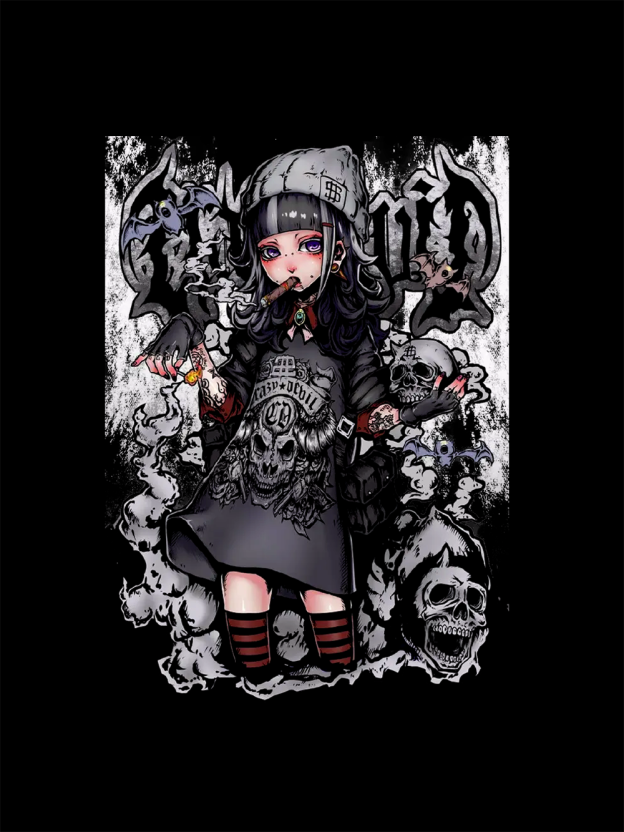 Gothic Reape Washed Tshirt