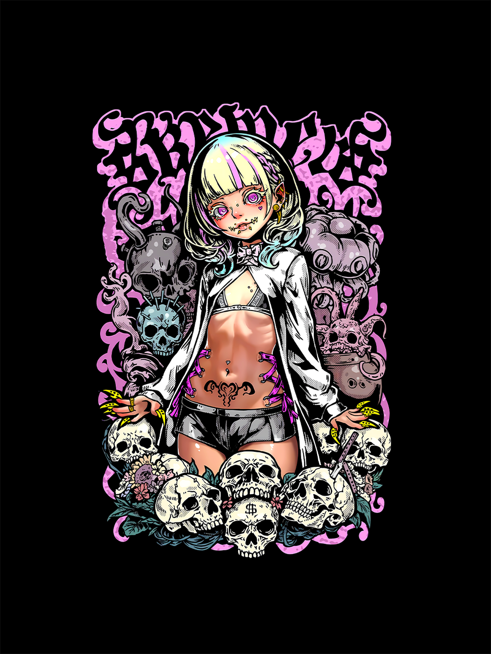 Queen of Chaos Washed Tshirt