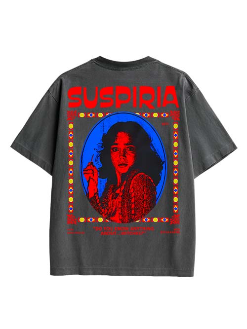 Suspiria Double Sided Print Washed TShirt