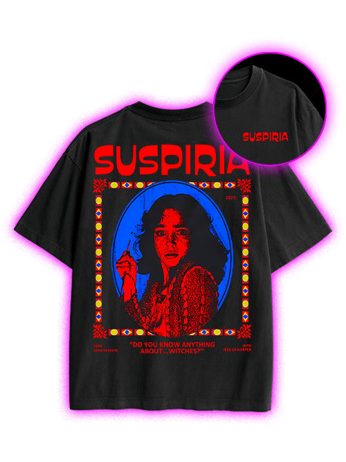 Suspiria Double Sided Print Washed TShirt