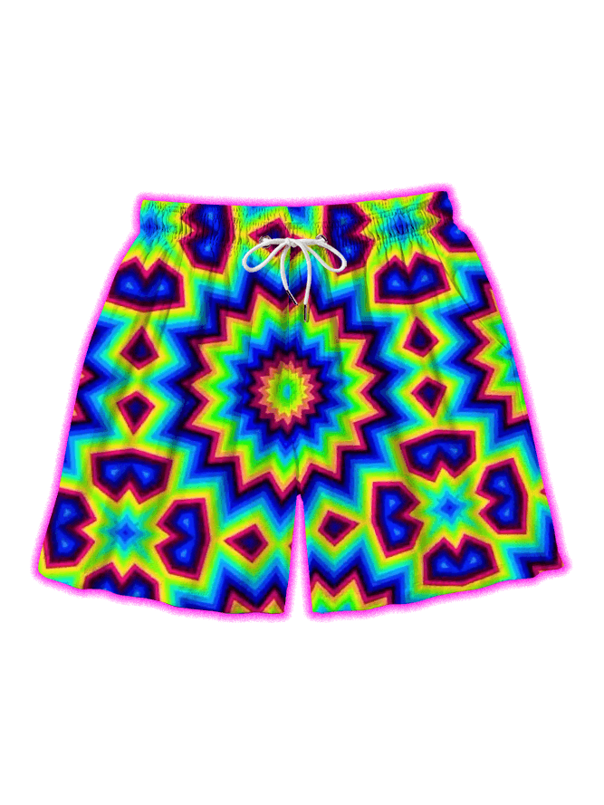 Kaleidoscope All Over Print Shorts