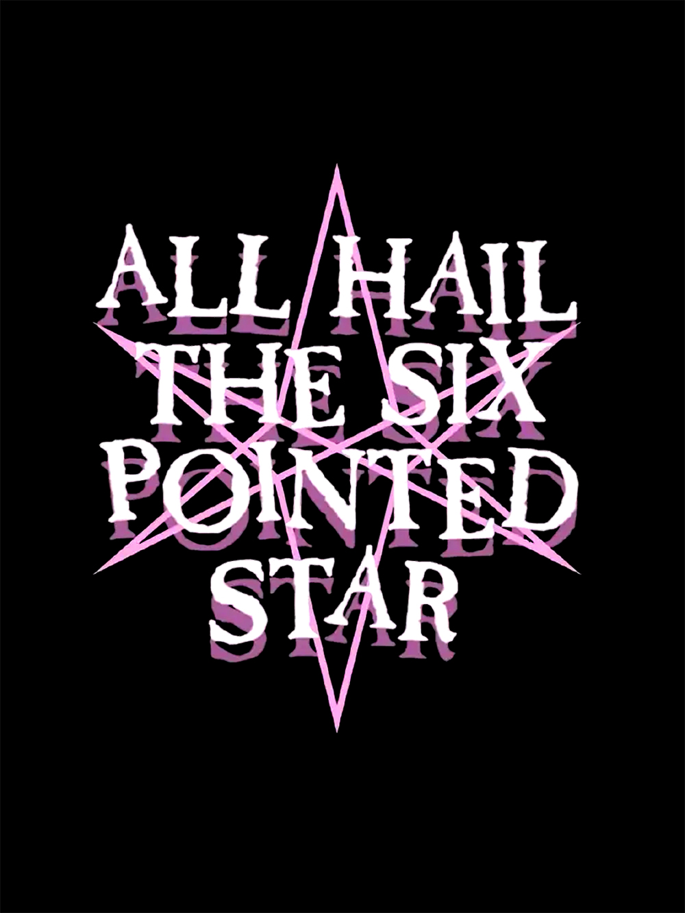 All Hail the Six-Pointed Star Washed Tshirt
