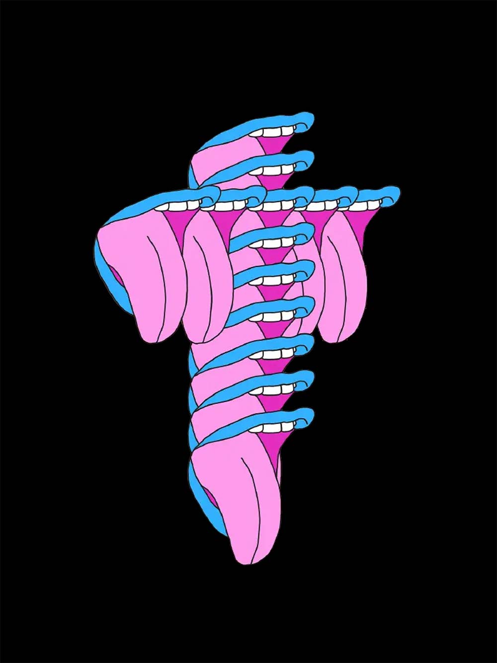 Tangled Tongues Washed Tshirt