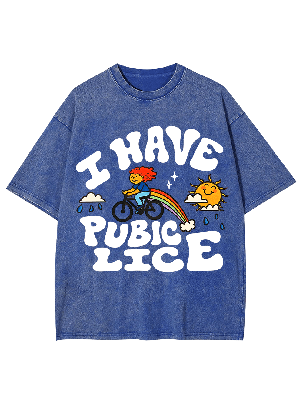 I Have Pubic Lice Washed Tshirt