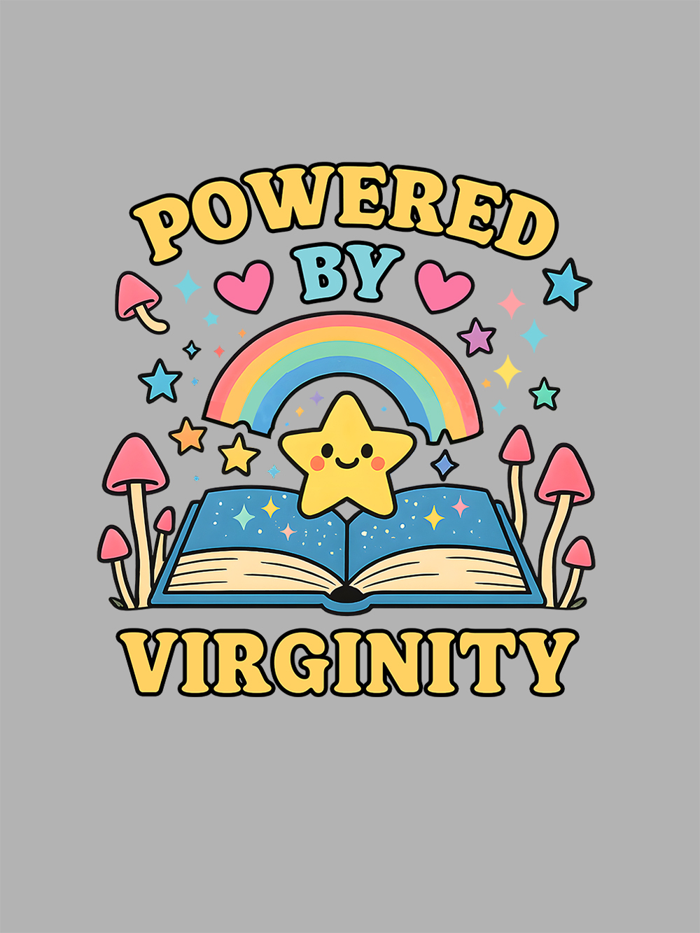 Powered By Virginity Washed Tshirt