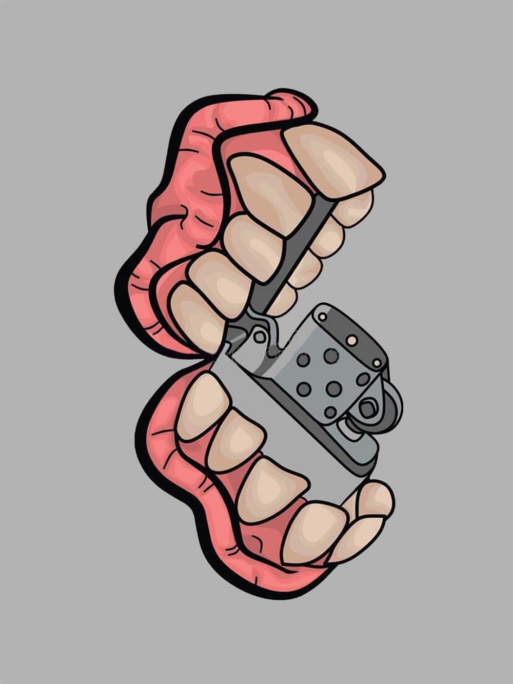 Teeth Lighter Washed Tshirt