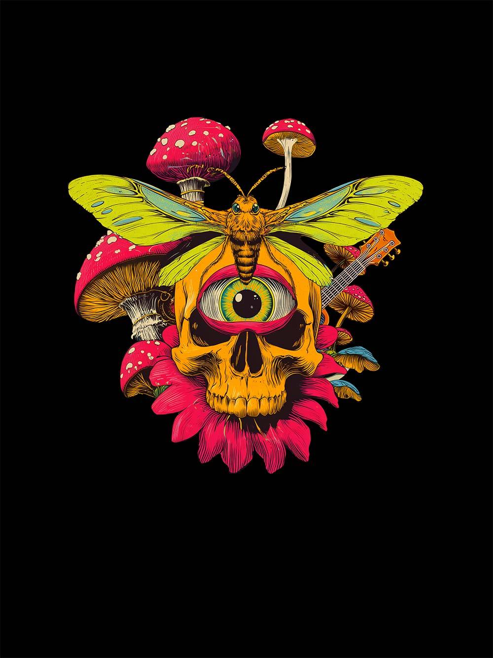 Psychedelic Visions Washed Tshirt