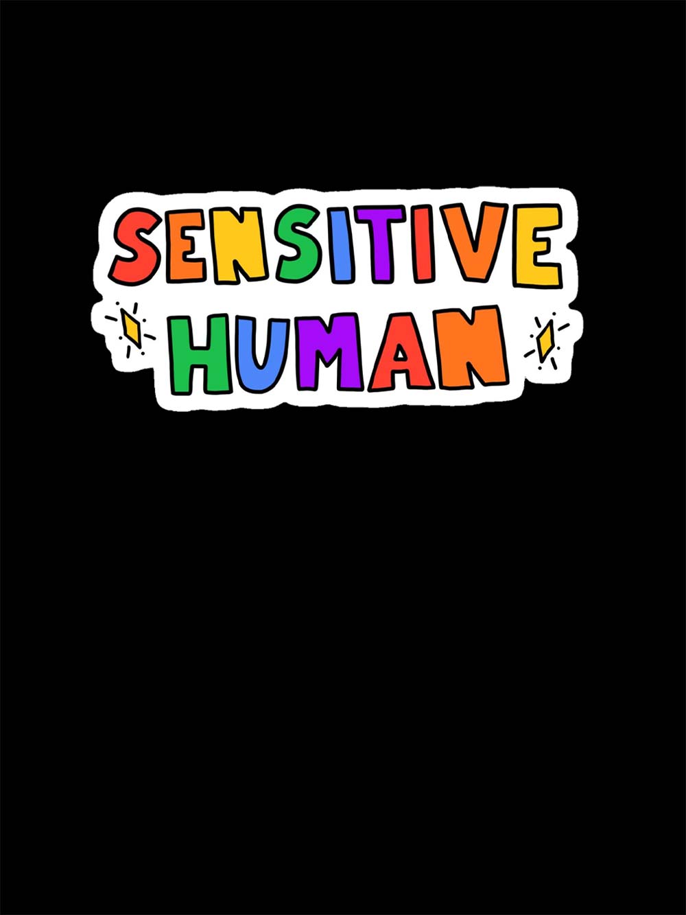 Sensitive Human Washed Tshirt