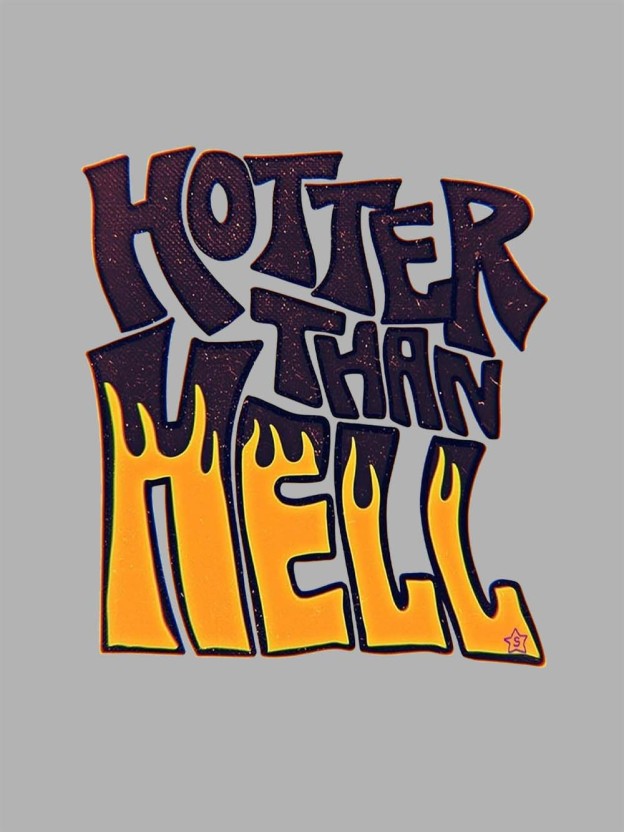 Hotter Than Hell Washed Tshirt