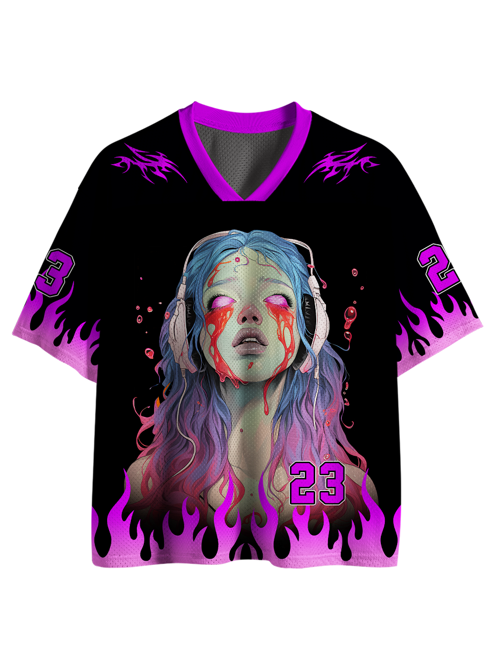 Ghost Song Mesh Jersey-ClassyOutlaw Sale