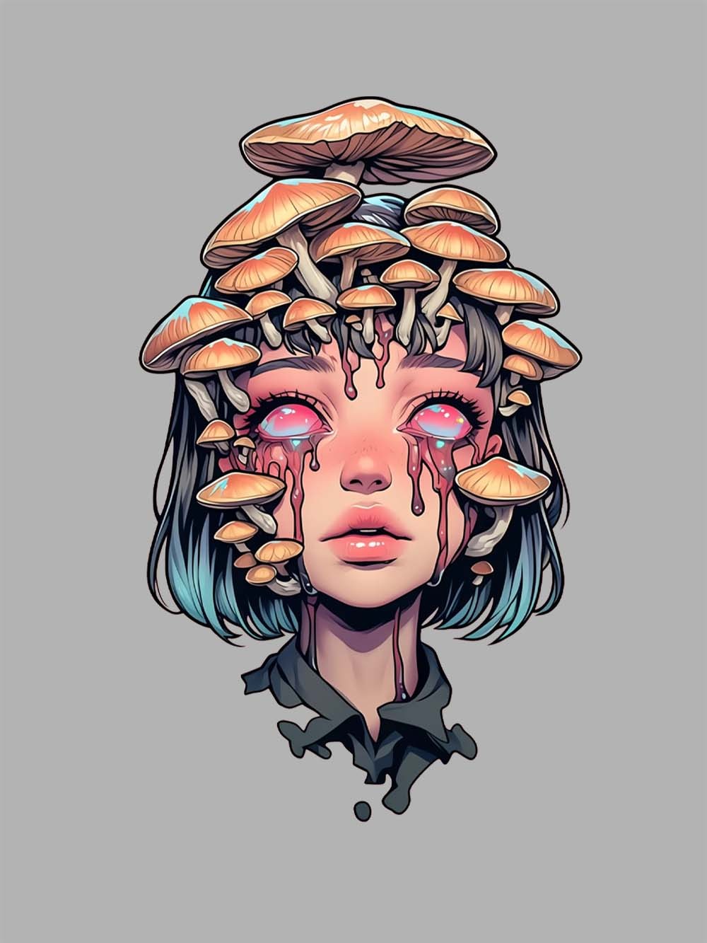 Mushroom Tears Washed Tshirt