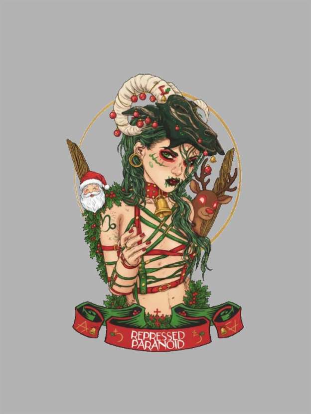 Christmas Witch Washed Tshirt