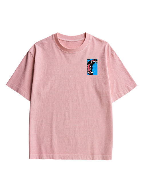 Beast Roar Double Sided Print Washed TShirt