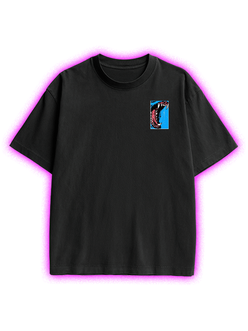 Beast Roar Double Sided Print Washed TShirt