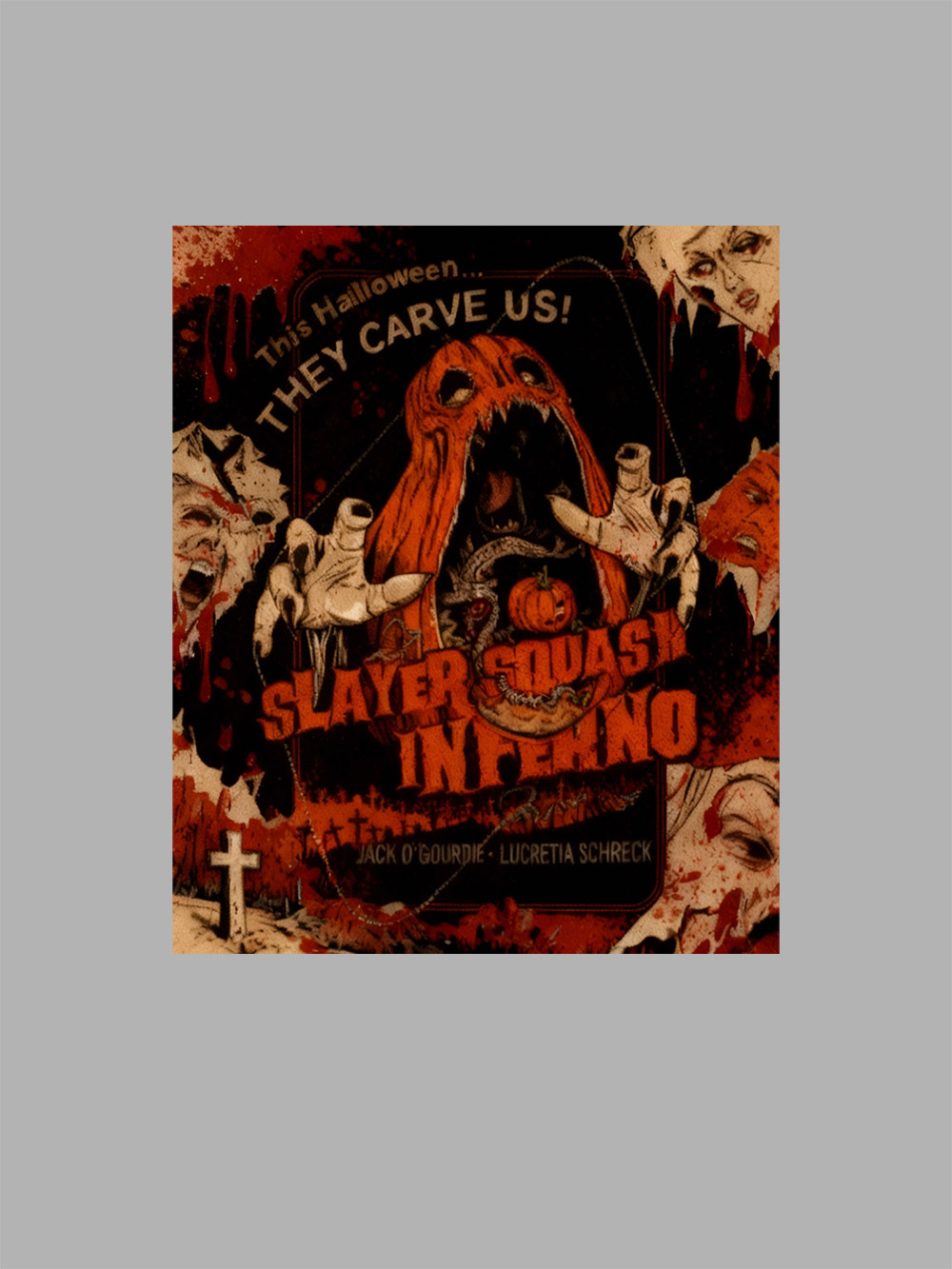 Slayer Squash Inferno Washed Tshirt