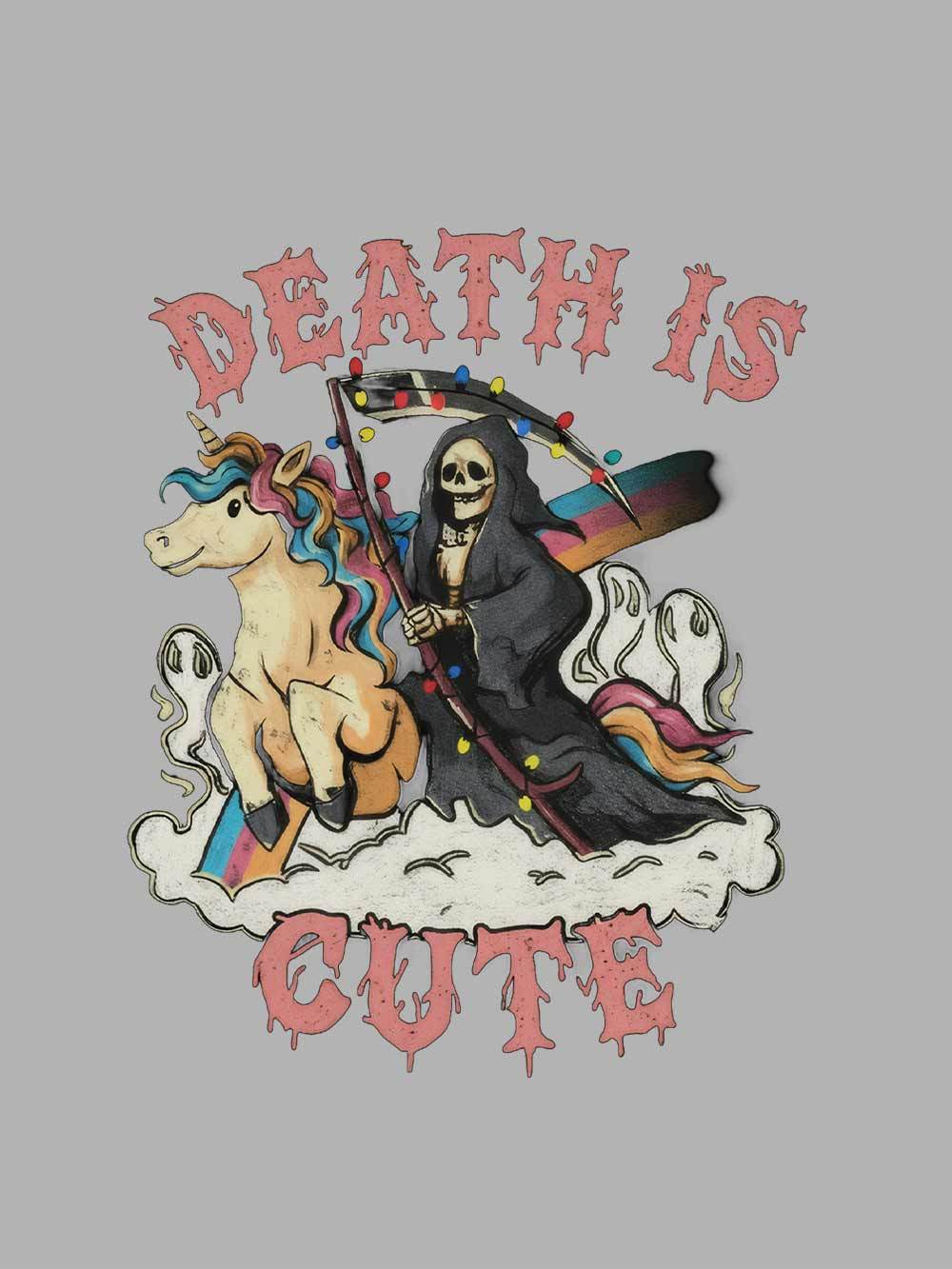 Death Is Cute Washed Tshirt