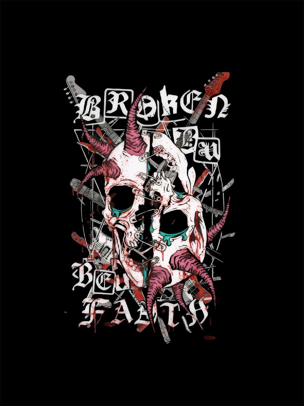 Broken By Faith Washed Tshirt