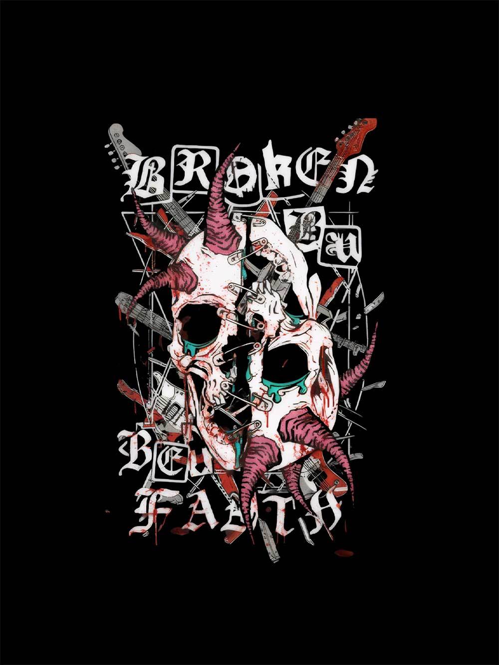 Broken By Faith Washed Tshirt