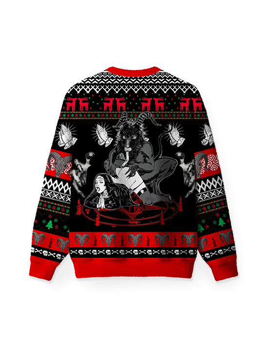 Embrace of the Demon UGLY CHRISTMAS SWEATSHIRT