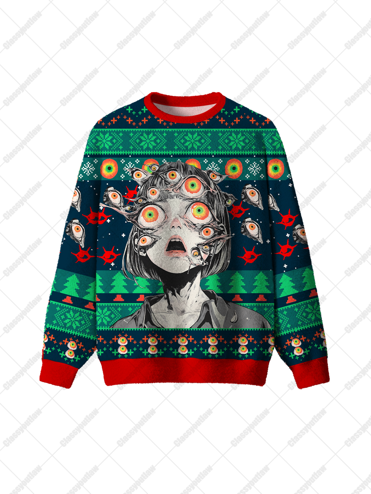 Multitude Of Gazes UGLY CHRISTMAS SWEATSHIRT