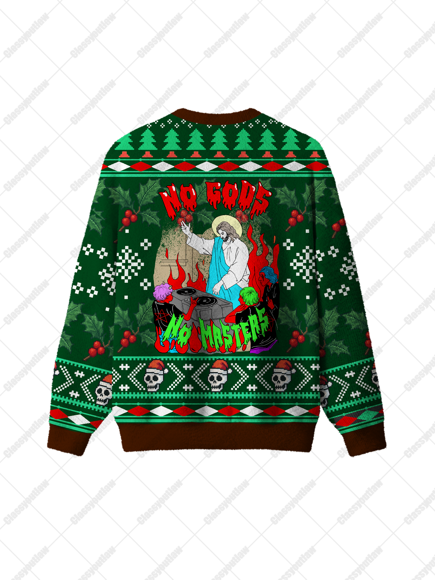 No Gods No Masters Christmas Sweater UGLY CHRISTMAS SWEATSHIRT