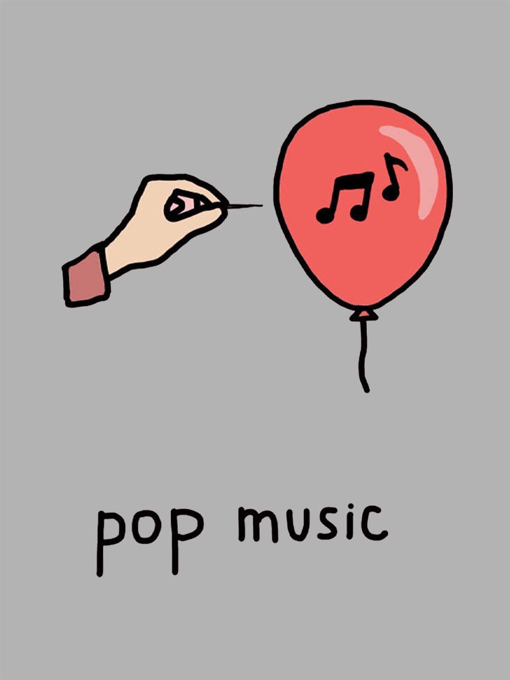 Pop Music Washed Tshirt