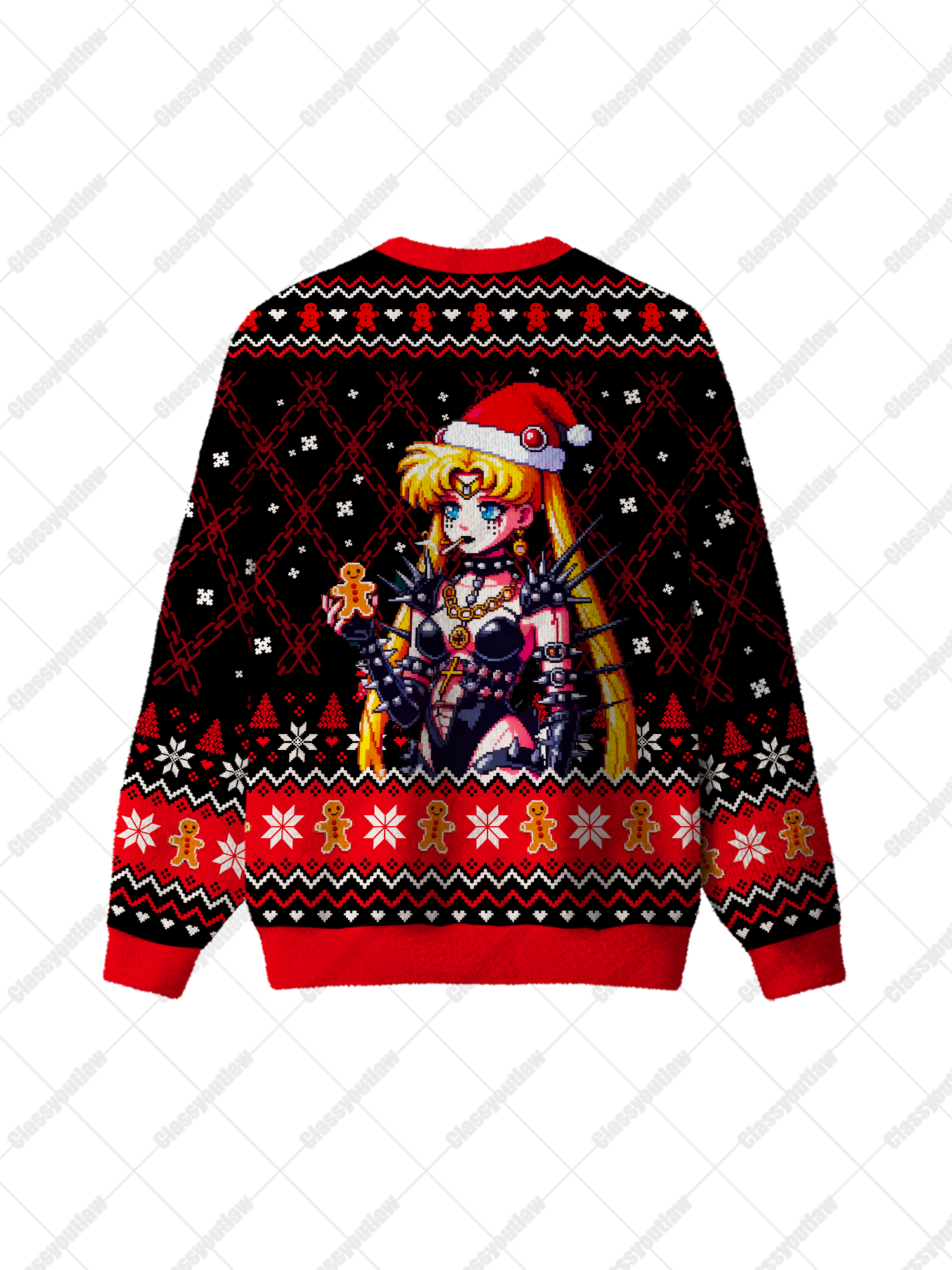 Punk Moon UGLY CHRISTMAS SWEATSHIRT