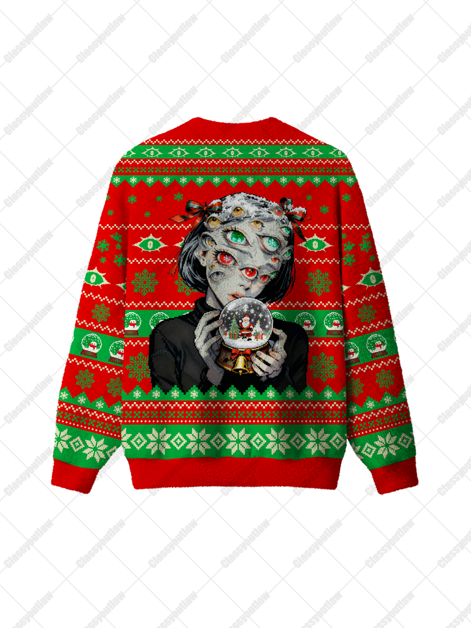 Crystal Ball Girl UGLY CHRISTMAS SWEATSHIRT