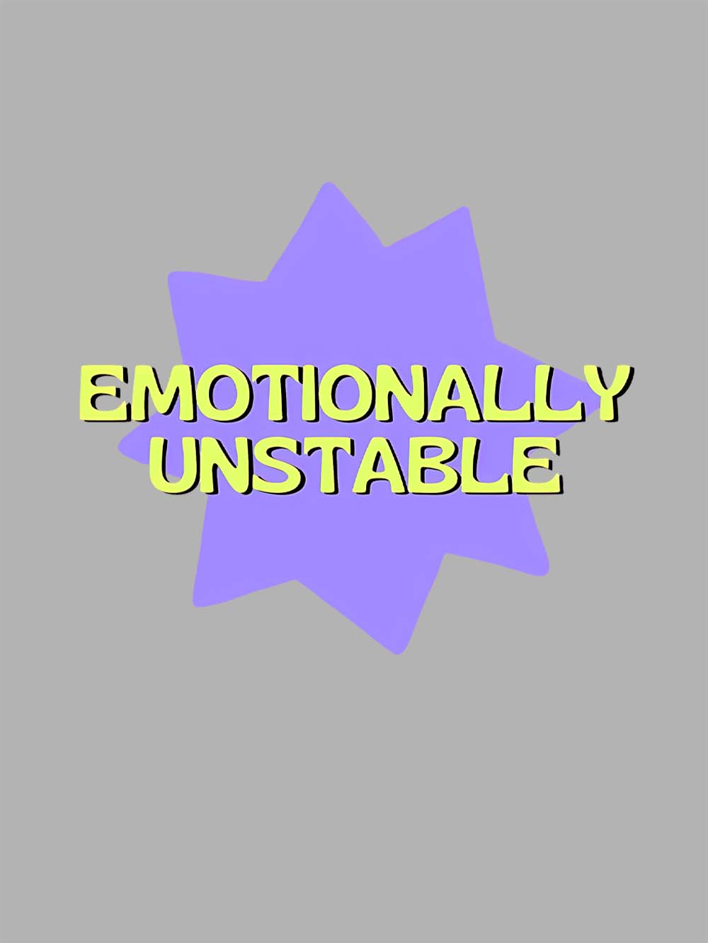 Emotionally Unstable Washed Tshirt