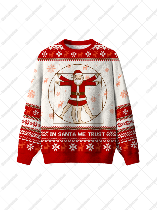 In Santa We Trust UGLY CHRISTMAS SWEATSHIRT