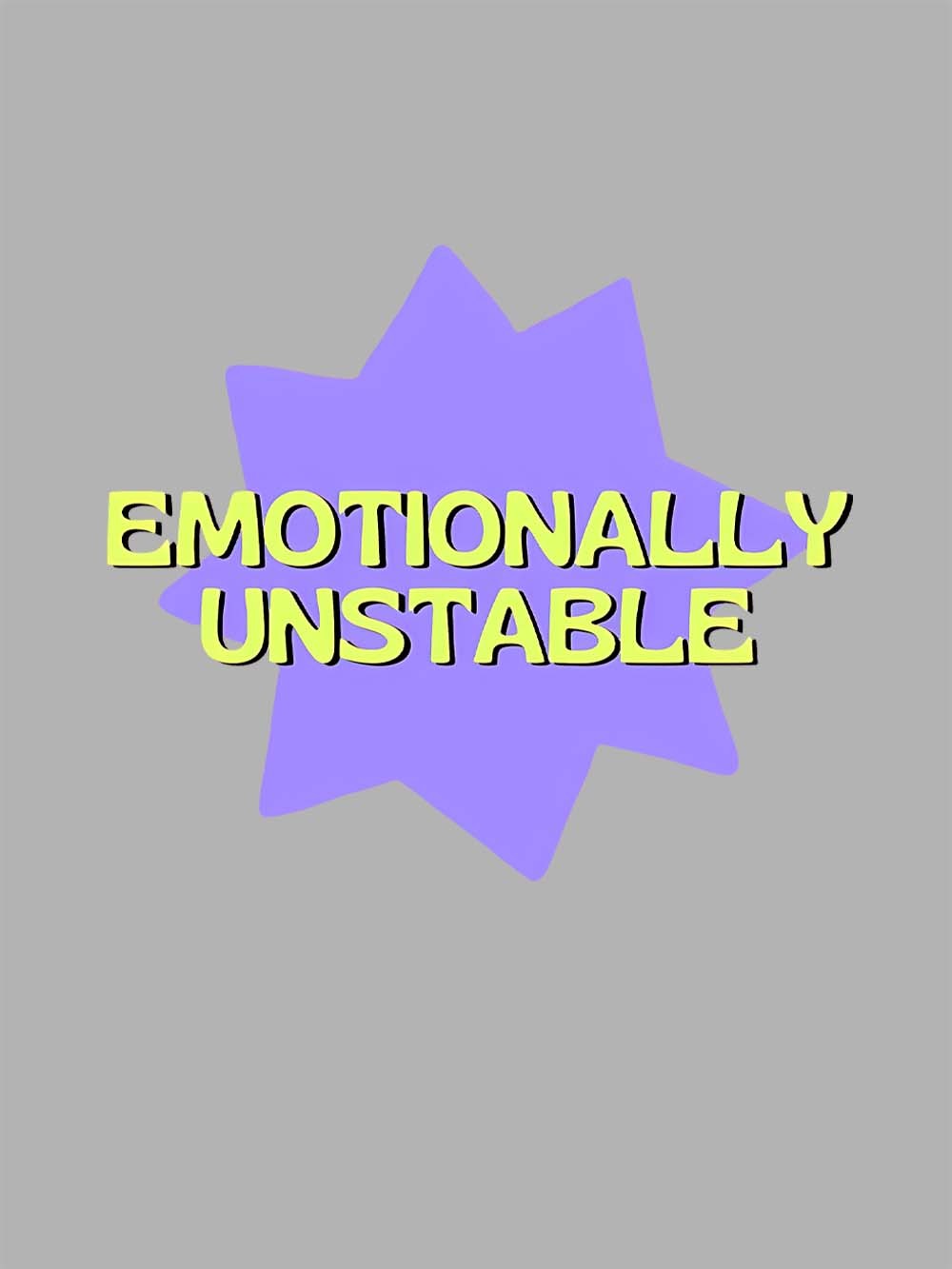 Emotionally Unstable Washed Tshirt