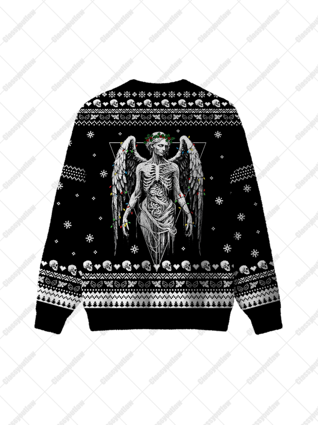 Weeping Angel UGLY CHRISTMAS SWEATSHIRT
