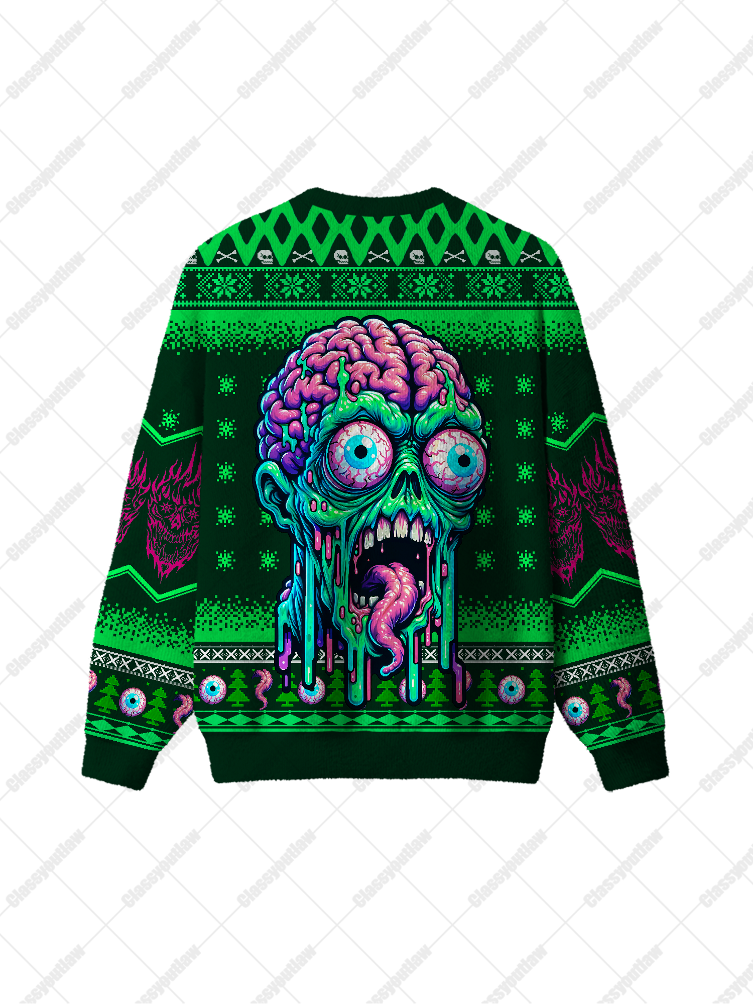 Brain Melt  UGLY CHRISTMAS SWEATSHIRT