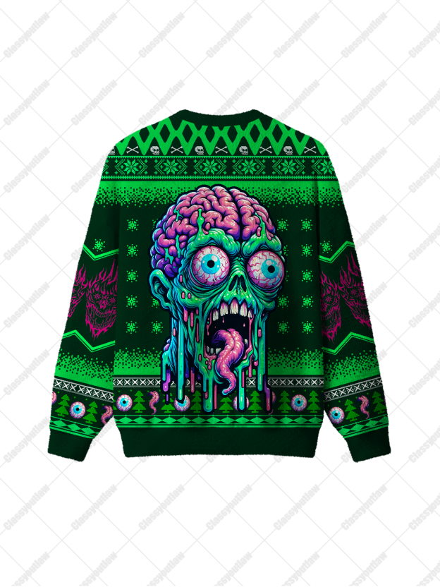 Brain Melt  UGLY CHRISTMAS SWEATSHIRT
