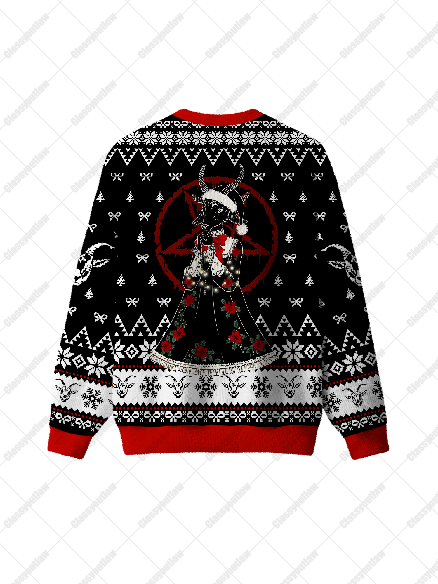 Goat Demon UGLY CHRISTMAS SWEATSHIRT