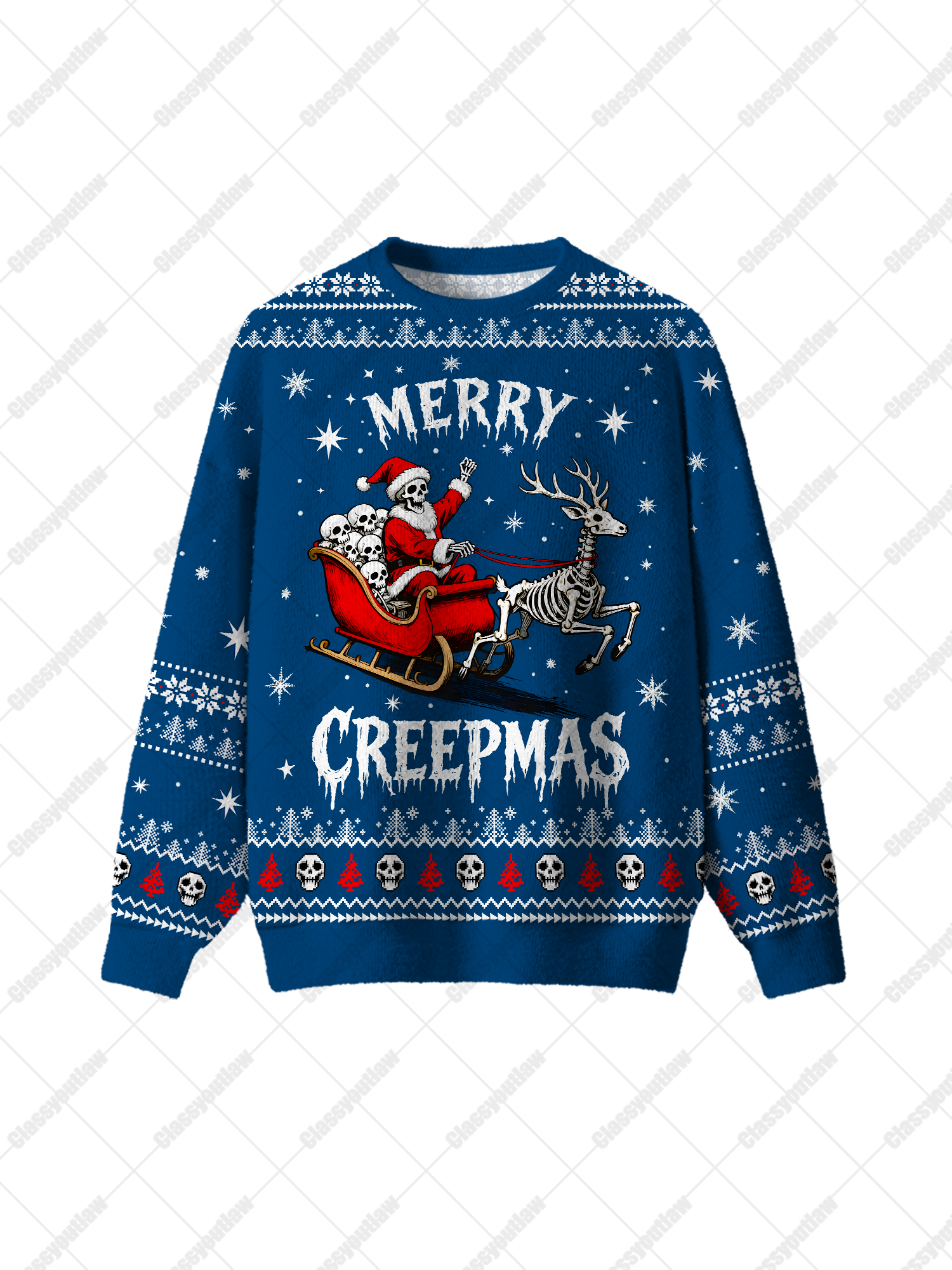 Merry Creepmas UGLY CHRISTMAS SWEATSHIRT