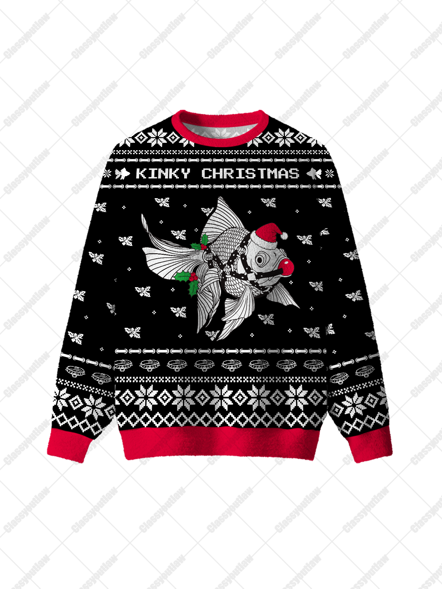 Kinky Christmas UGLY CHRISTMAS SWEATSHIRT-ClassyOutlaw Sale