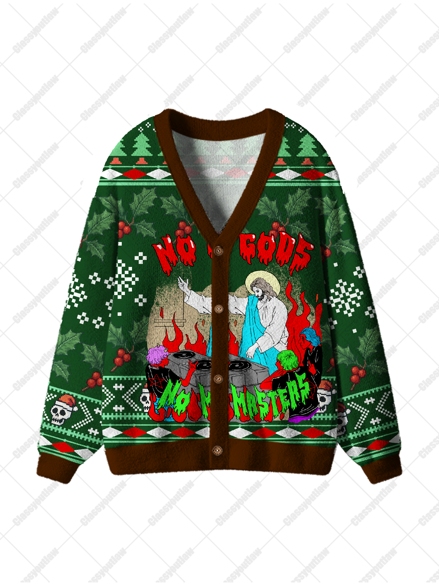 No Gods No Masters  Ugly Cardigan Sweaters